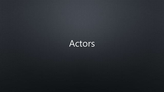 Actors, Costume, Props