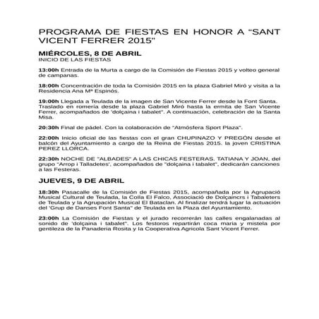 programacion fiestas 2015