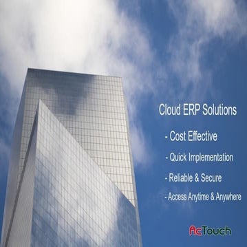 Cloud ERP Solutions for Small Business | PDF