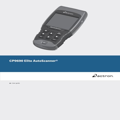 Actron CP9690 User Manual