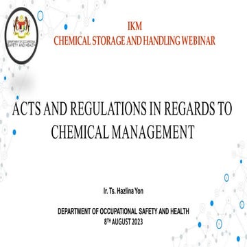ACTS-AND-REGULATIONS-IN-REGARDS-TO-CHEMICAL-MANAGEMENT-BY-TS-IR-HAZLINA-YON.pptx