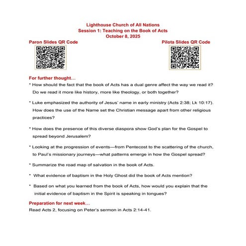 ActsTeaching.Session 1: Resource Materials