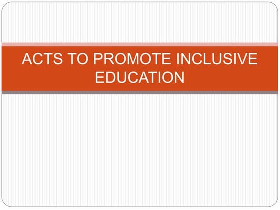 Person with disability act 1995 | PPT
