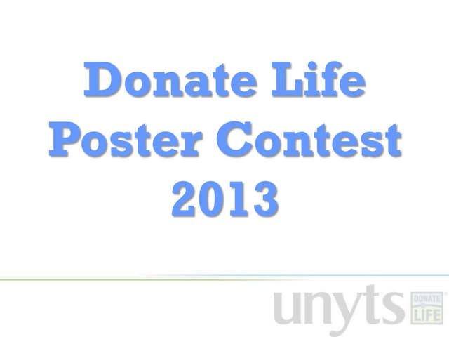 Donate Life Poster Contest