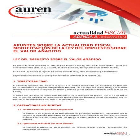 Actualidad fiscal diciembre 2014 adenda 3