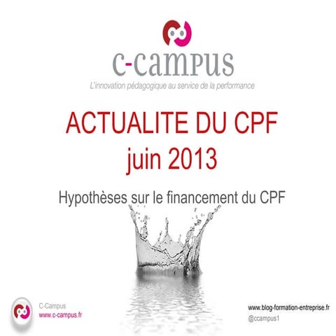 Diapo presentation cpf | PPT