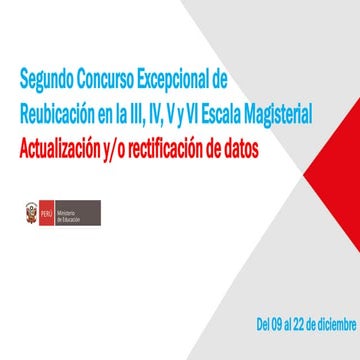 Actualización y o rectificación