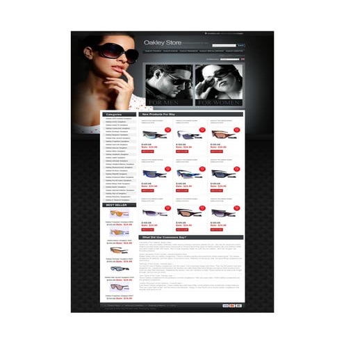 Sample eCommerce Website Created by Kevin James