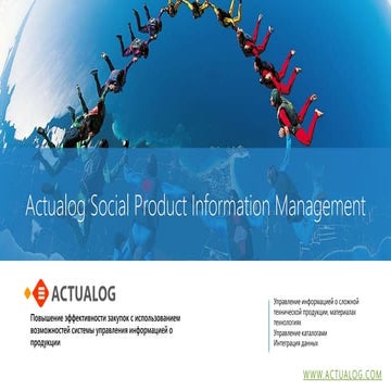 Actualog Social Product Information Management