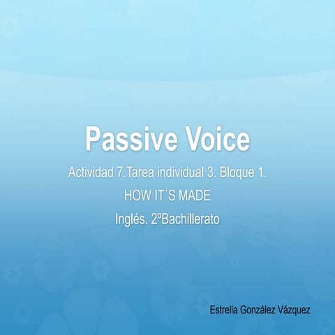 Passive Voice