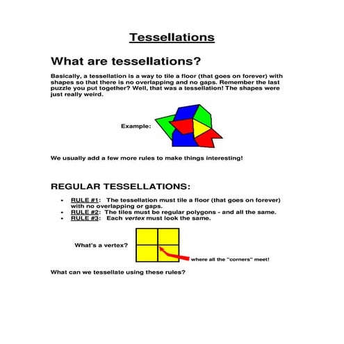 Actv regular tessellations