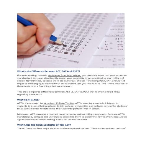 SAT vs ACT | PPTX