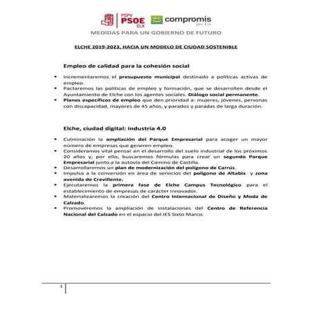 Acuerdo Psoe Compromís 2019