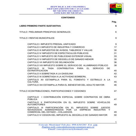 Acuerdo 016 diciembre 20 estatuto de rentas