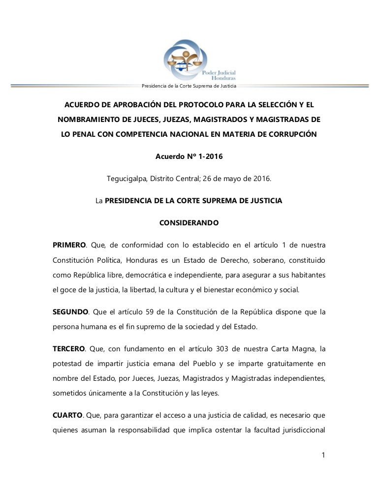 CSJ da a conocer protocolo de selección y nombramiento de jueces anti…