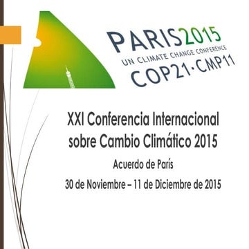 Acuerdo de paris 2015