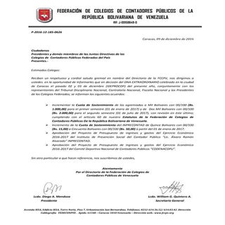 Acuerdo DNA Extraordinario Caracas ...