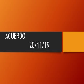 Acuerdo numero 201119