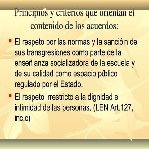 Acuerdos de convivencia 2° Parte