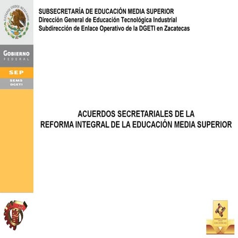 Acuerdos Secretariales de la RIEMS