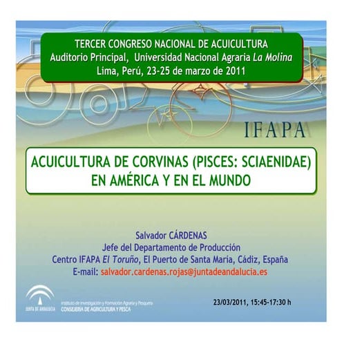 Acuicultura de corvinas