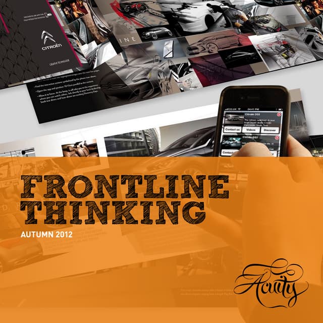 Frontline Thinking. Insight publication for automotive marketeers | PDF