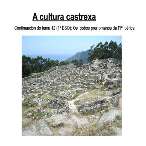 A cultura castrexa. Continuación tema 12 1º eso (3ª parte)