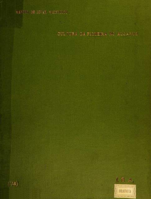 A cultura da figueira no algarve