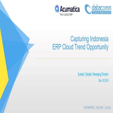 Partnership to Capture Indonesia ERP Cloud Trend Opportunities