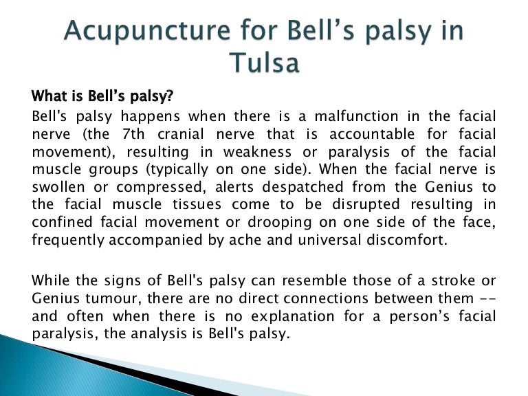 Acupuncture for bell’s palsy in tulsa