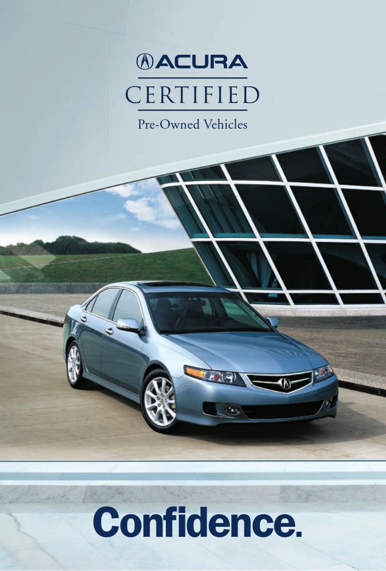 Acura Certified Pre Owned Vehicles