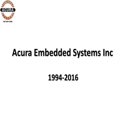 Acura embedded systems on fire emergency