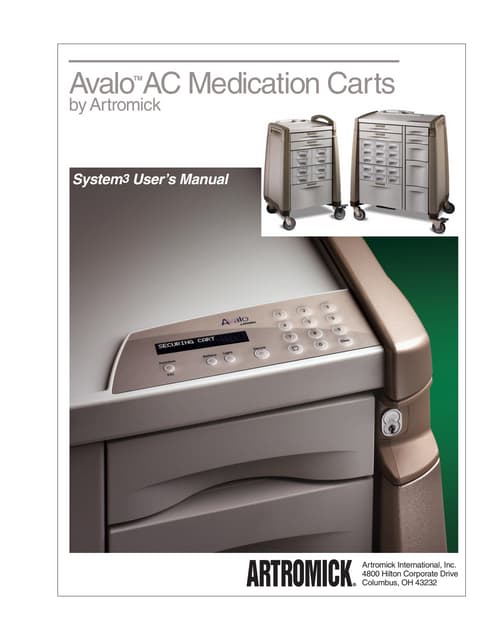 Artromick Ac Usersguide304 for Hospital Computing Solutions