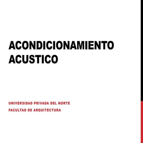 Acustica de edificios