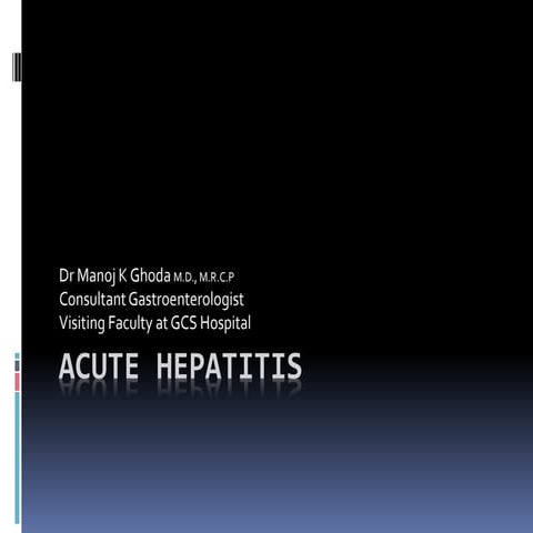 Acute hepatitis 