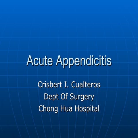 Acute Appendicitis
