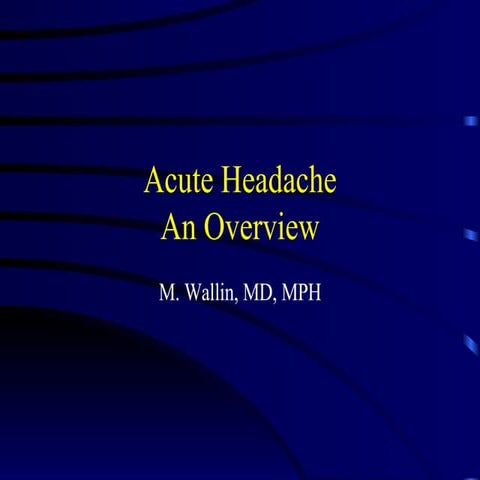 Acute Headache Mw