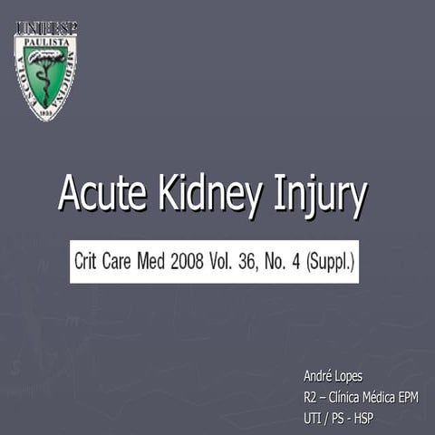 Acute Kidney Injury
