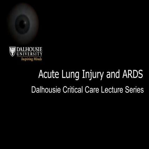 Acute Lung Injury & Ards
