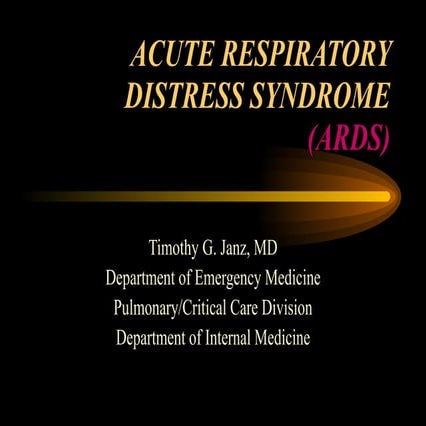 Acute Respiratory Distress Syndrome