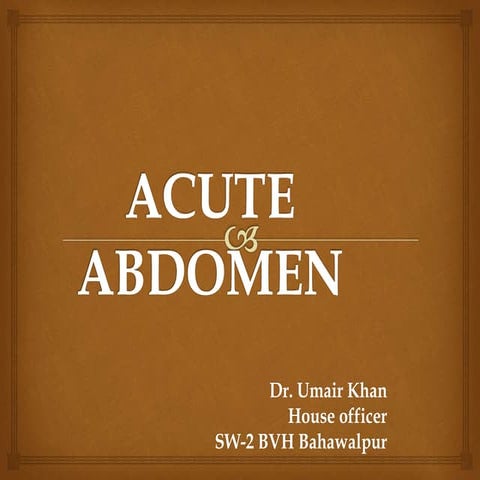 Acute abdomen