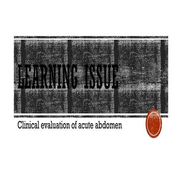 Learning issue on causes of acute abdomen .pptx