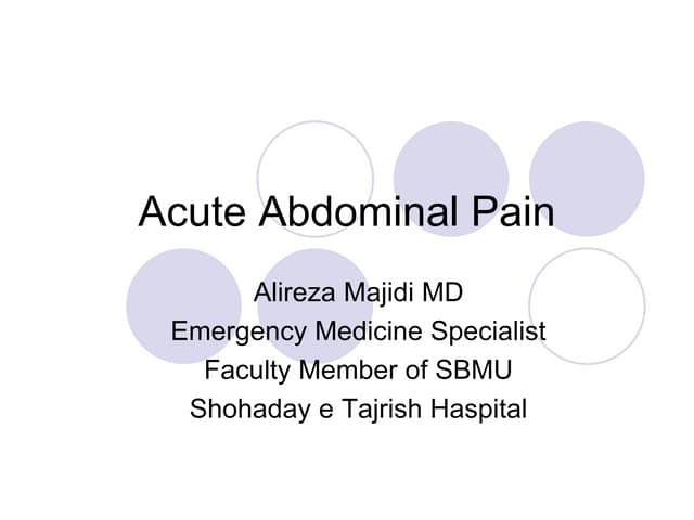 Approach to right iliac fossa(RIF) pain | PPTX