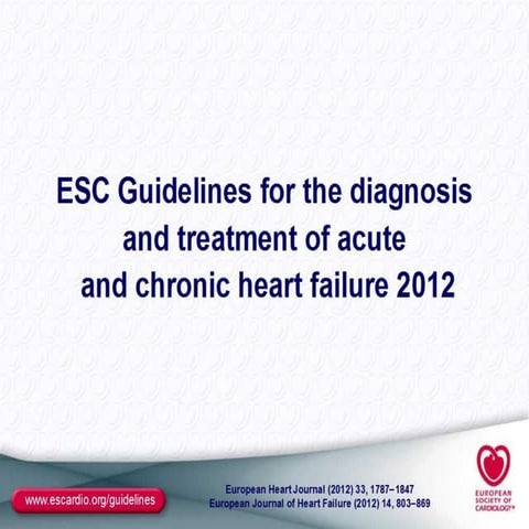 Acute and chornic heart failure 2012 slide set | PPT
