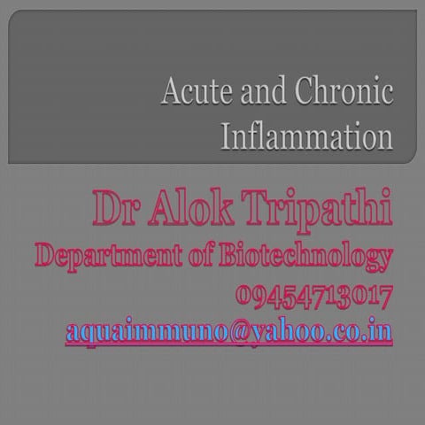 Acute and chronic inflammation