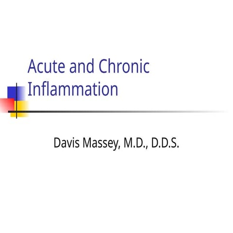 Acute and Chronic Inflammation and their significance
