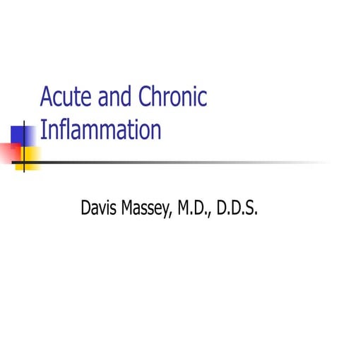 Acute and chronic inflammation(1)