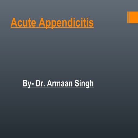 Acute appendicitis