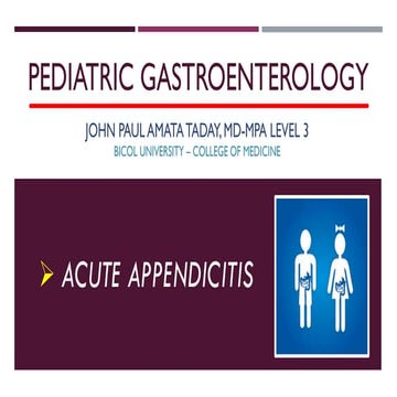 Acute Appendicitis