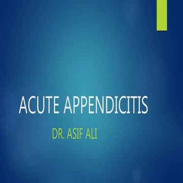 Acute appendicitis